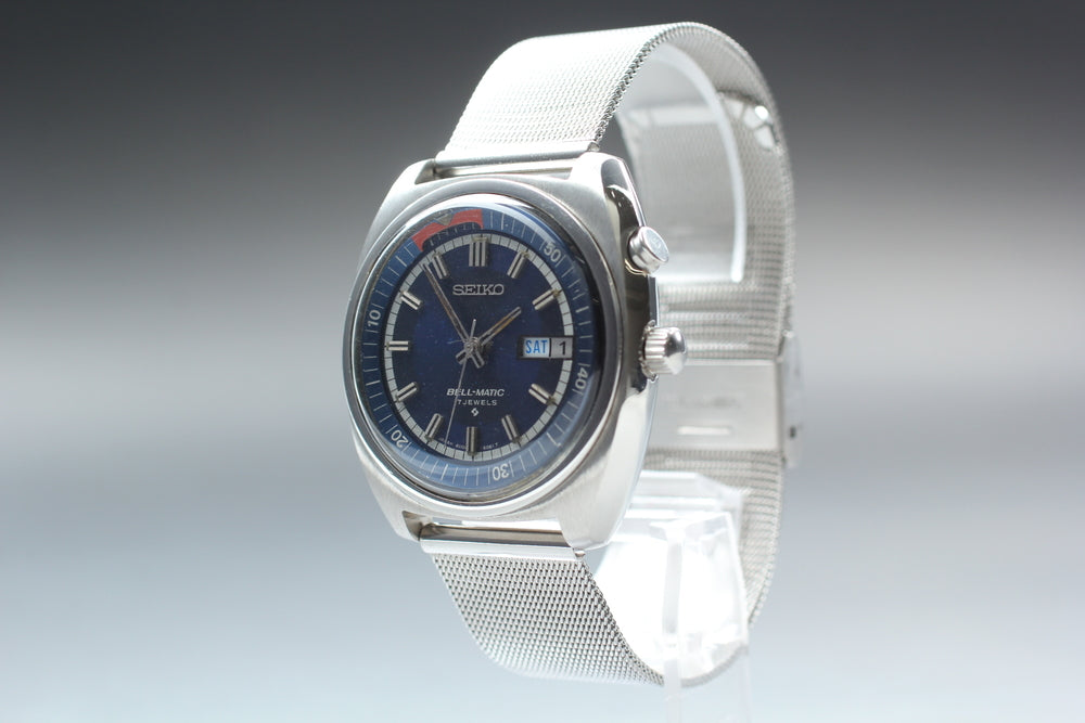SEIKO Belmatic 4006-6040 Blue Auto 38.1mm Men's Watch 1977