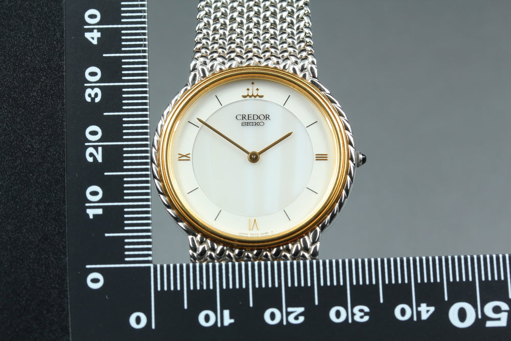 Near MINT SEIKO Credor GCJX003/5A74-0240 Quartz 32.2mm Men's Watch