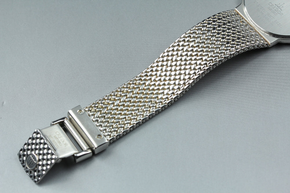 Near MINT SEIKO Credor GCJX003/5A74-0240 Quartz 32.2mm Men's Watch