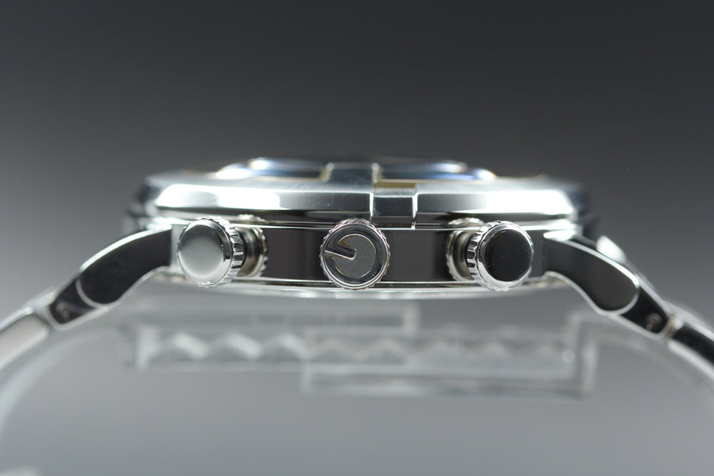 Near MINT GUCCI YA101361/101M Black Quartz 43mm Men's Watch