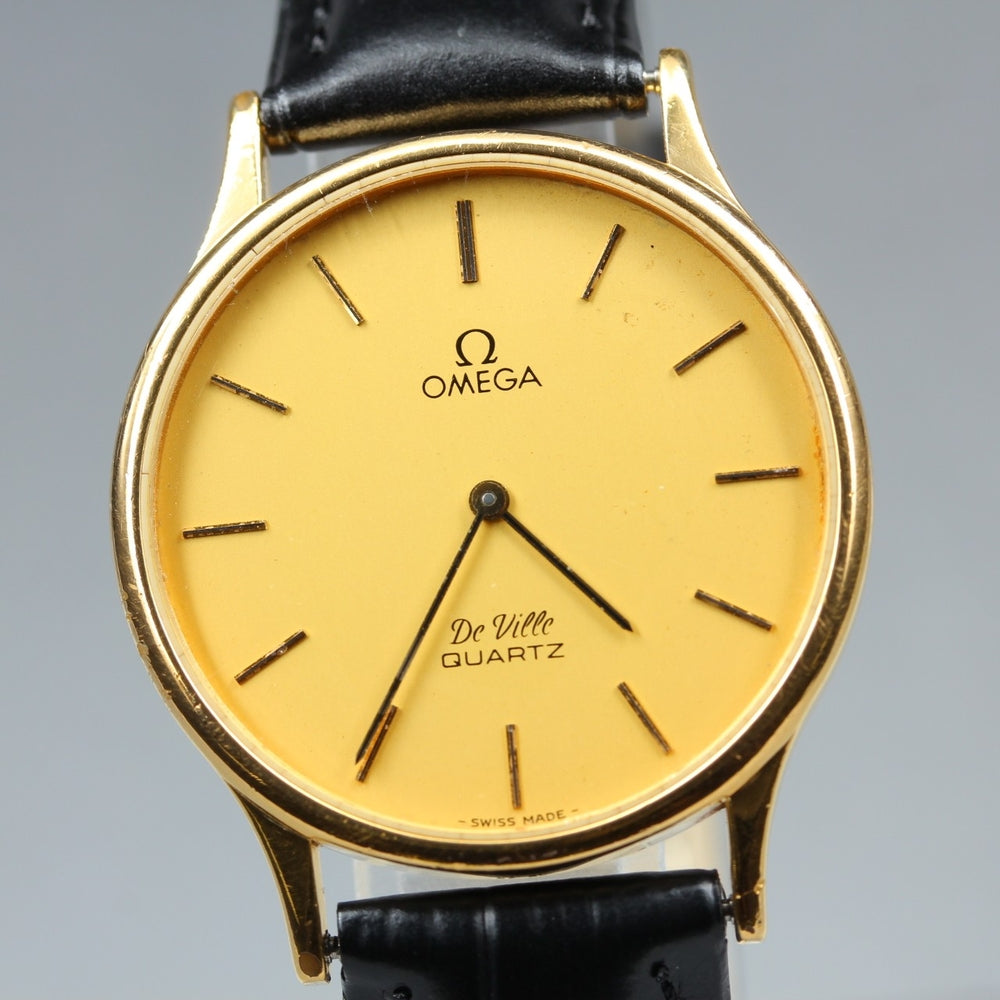 OMEGA De Ville 191.0077.1 Cal.1365 Gold Quartz 32mm Men's Watch