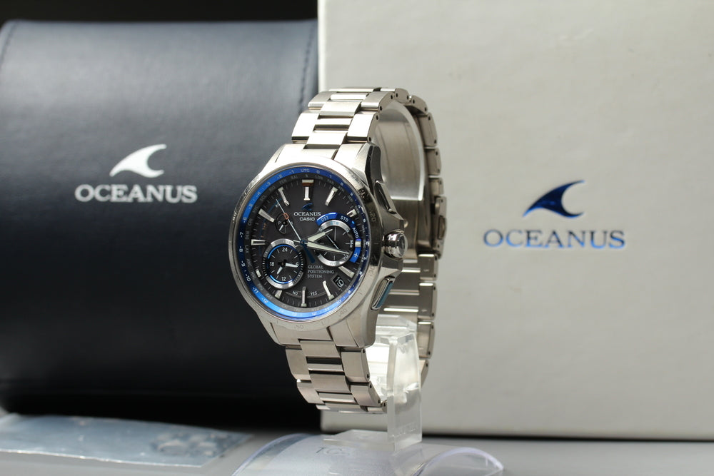 Near MINT CASIO Oceanus OCW-G1000 Black Solar 43.8mm Men's Watch – photo 2