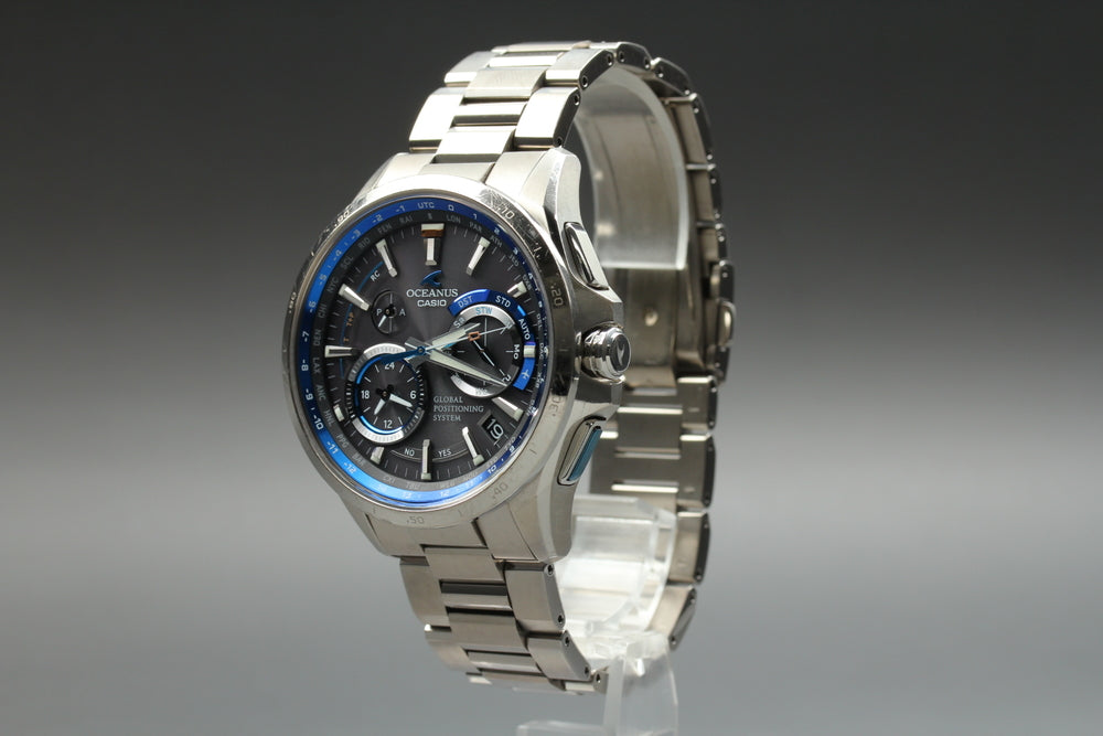 Near MINT CASIO Oceanus OCW-G1000 Black Solar 43.8mm Men's Watch – photo 6