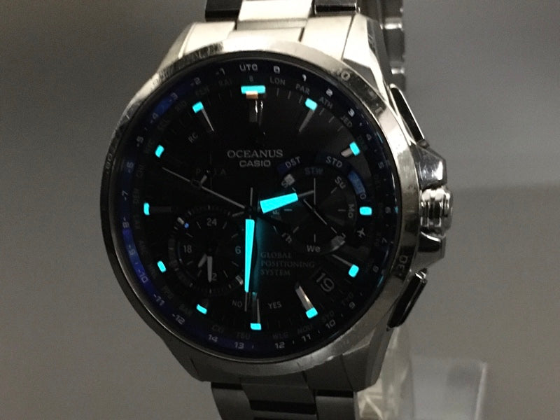 Near MINT CASIO Oceanus OCW-G1000 Black Solar 43.8mm Men's Watch – photo 5