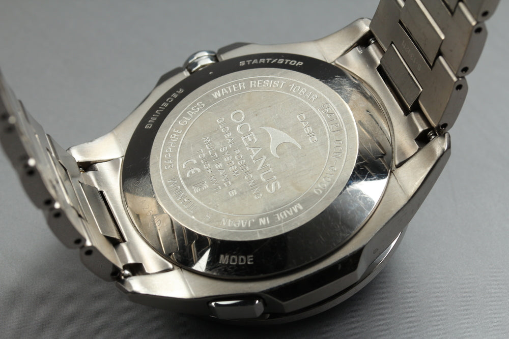 Near MINT CASIO Oceanus OCW-G1000 Black Solar 43.8mm Men's Watch – photo 10