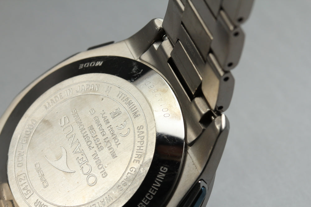Near MINT CASIO Oceanus OCW-G1000 Black Solar 43.8mm Men's Watch – photo 12