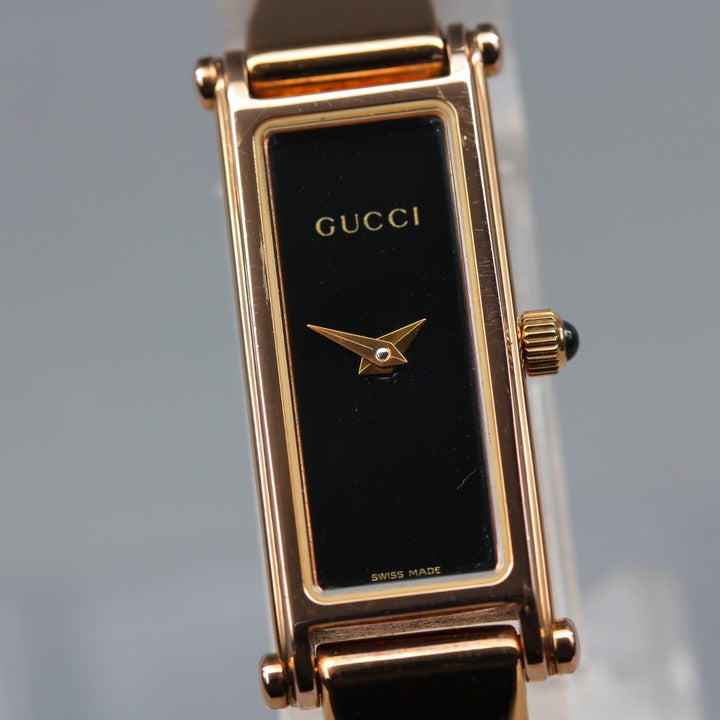 GUCCI 1500L Black Quartz 12mm Ladies Watch