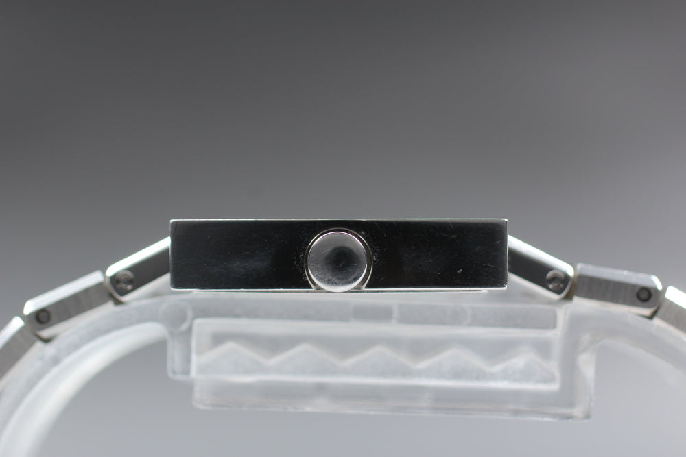 BVLGARI Quadlard SQ22SS Black Quartz 22mm Ladies Watch