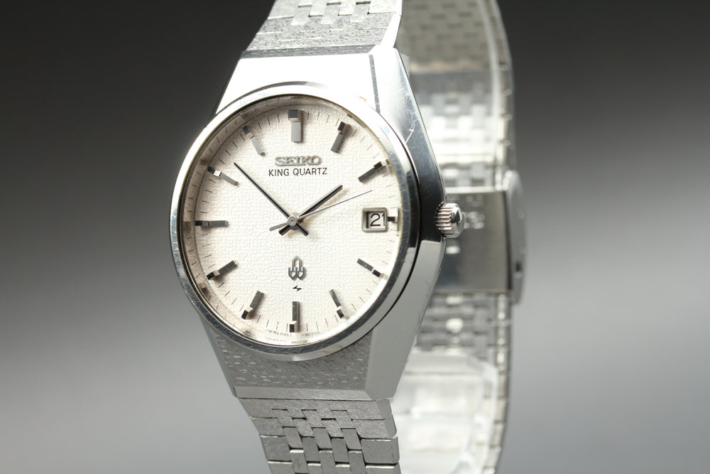 SEIKO King Quartz 0852-8025 Silver Quartz 35.8mm Men's Watch 1977 – photo 3