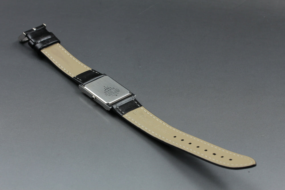 Near MINT SEIKO Credor 8420-6990 Silver Quartz 22.1mm Men's Watch 1984