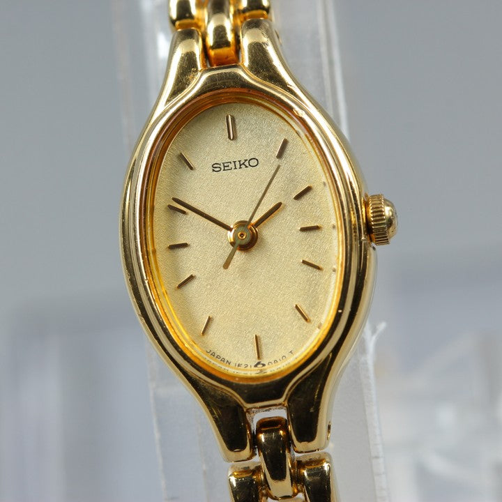 SEIKO Tisse 1F21-5A00 Gold Quartz 15mm Ladies Watch