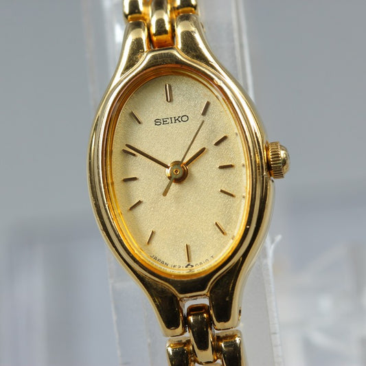 SEIKO Tisse 1F21-5A00 Gold Quartz 15mm Ladies Watch