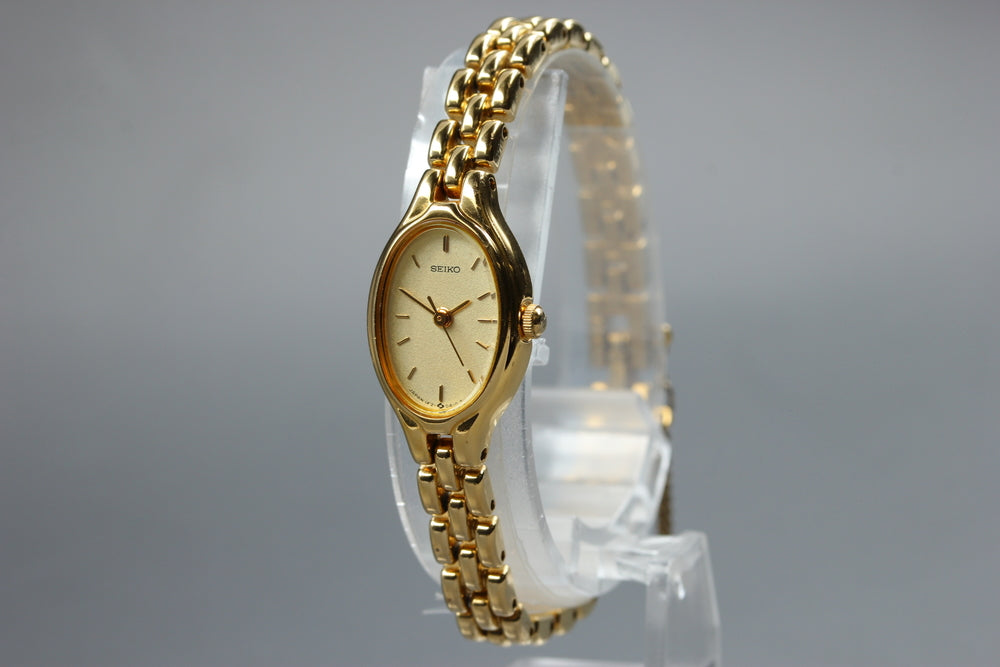 SEIKO Tisse 1F21-5A00 Gold Quartz 15mm Ladies Watch