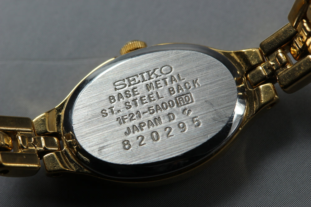SEIKO Tisse 1F21-5A00 Gold Quartz 15mm Ladies Watch