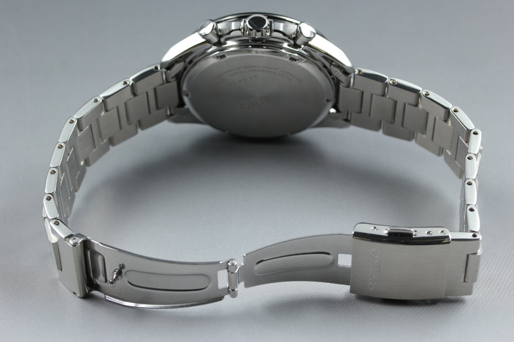 MINT SEIKO V175-0FA0 Black Solar Watch