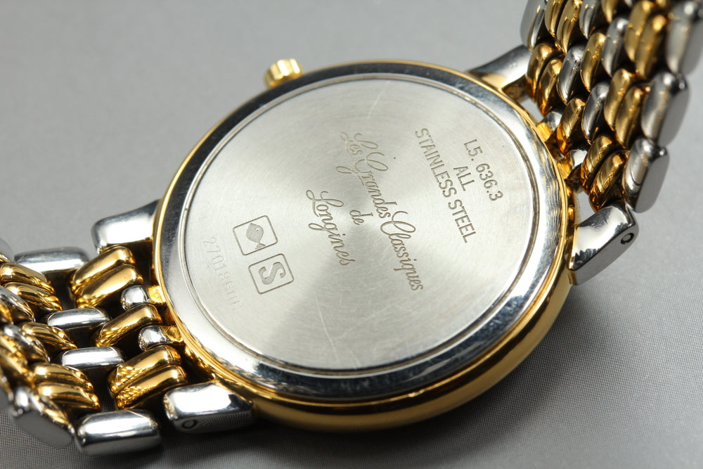 Near MINT LONGINES Grand Classic L5.636.3 White Quartz 32.4mm Men's Watch