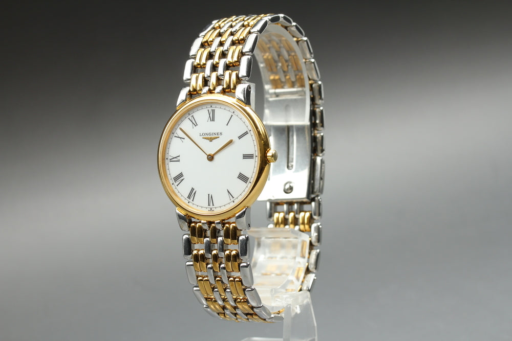 Near MINT LONGINES Grand Classic L5.636.3 White Quartz 32.4mm Men's Watch