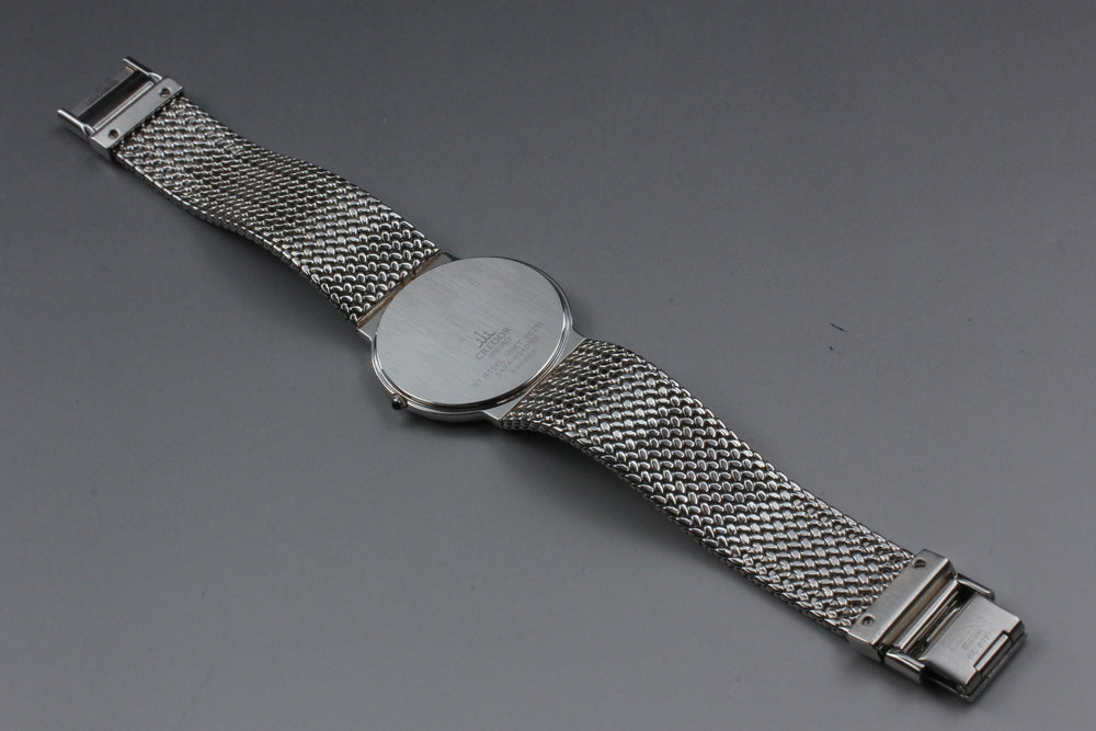 Near MINT SEIKO Credor 5A74-0240 White Quartz 32mm Men's Watch 1993 – photo 8