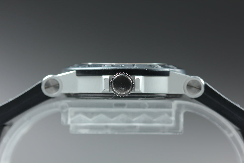 Near MINT BVLGARI Aluminum AL29A Silver Quartz 30mm Ladies Watch