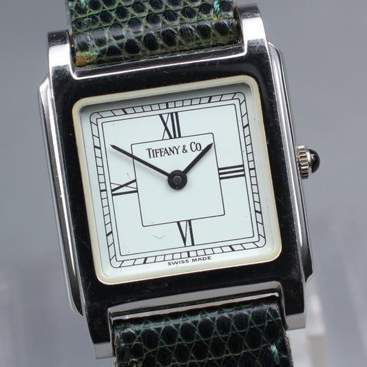 TIFFANY&Co. Classic Square White Quartz 22.9mm Ladies Watch