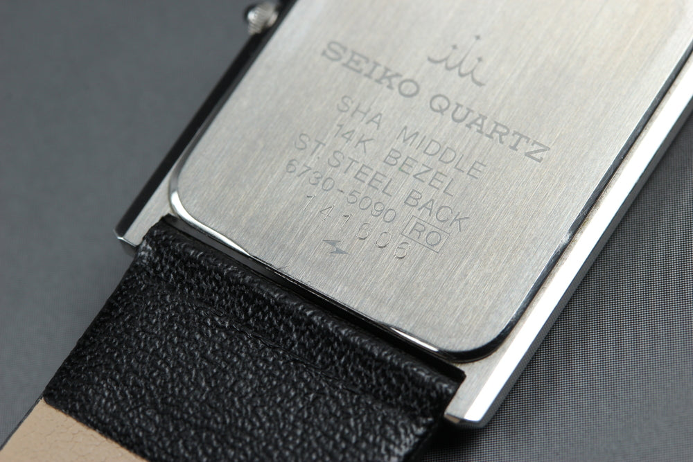 Near MINT SEIKO Credor 6730-5090 Gold Quartz 24.3mm Men's Watch 1981
