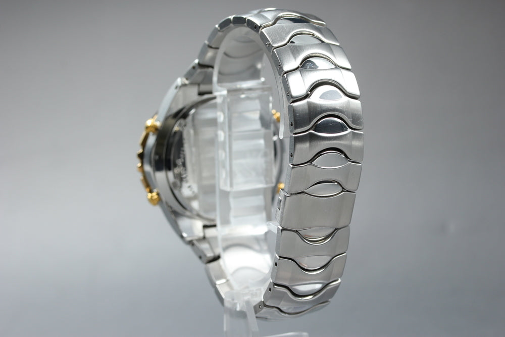 Near MINT SEIKO Macchina Sportiva H021-803A White Quartz 41mm Men's Watch 1987