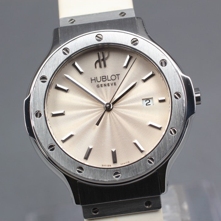 Near MINT HUBLOT Classic Tradition B1405.1 Beige Quartz 32.3mm Ladies Watch