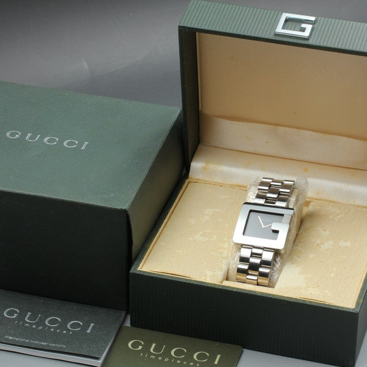 Near MINT GUCCI 3600M Black Quartz 31.4mm Men's Watch