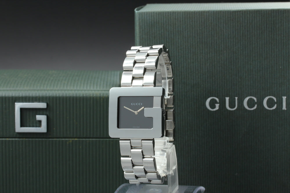 Near MINT GUCCI 3600M Black Quartz 31.4mm Men's Watch