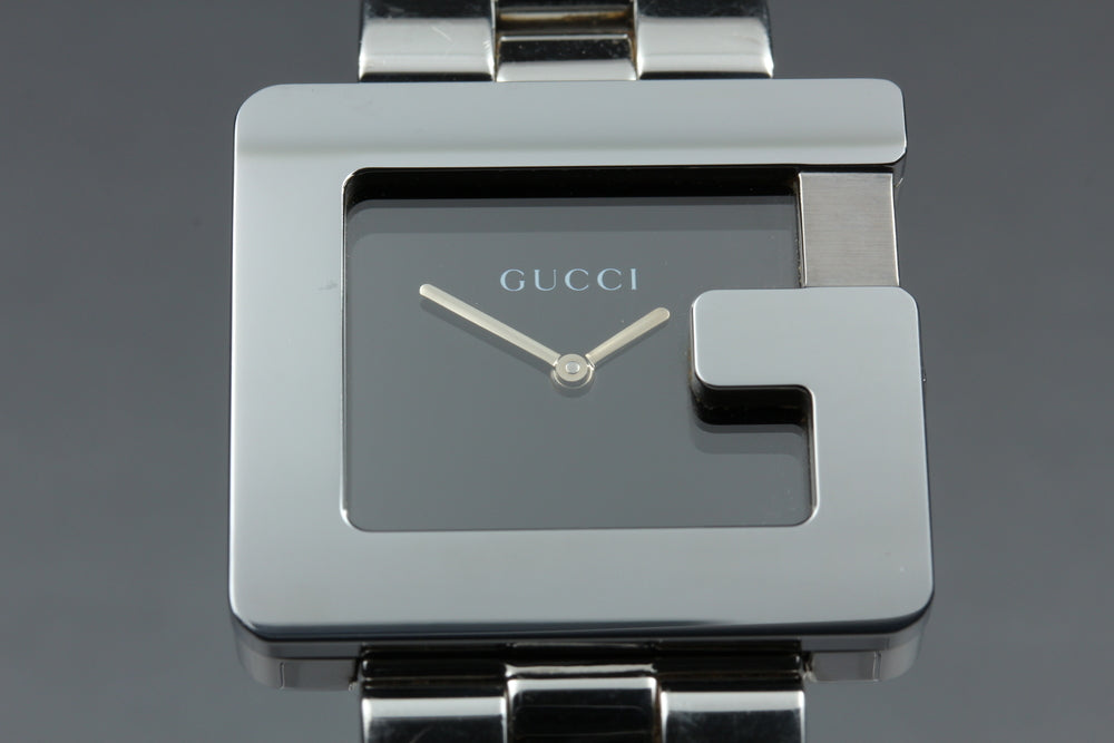 Near MINT GUCCI 3600M Black Quartz 31.4mm Men's Watch