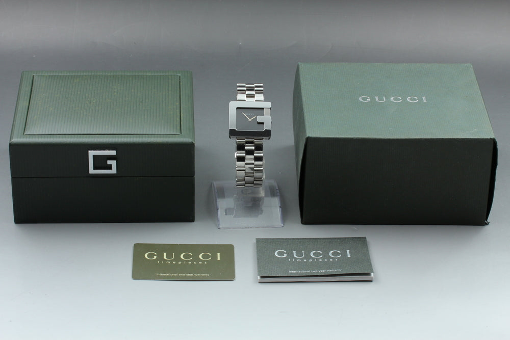 Near MINT GUCCI 3600M Black Quartz 31.4mm Men's Watch