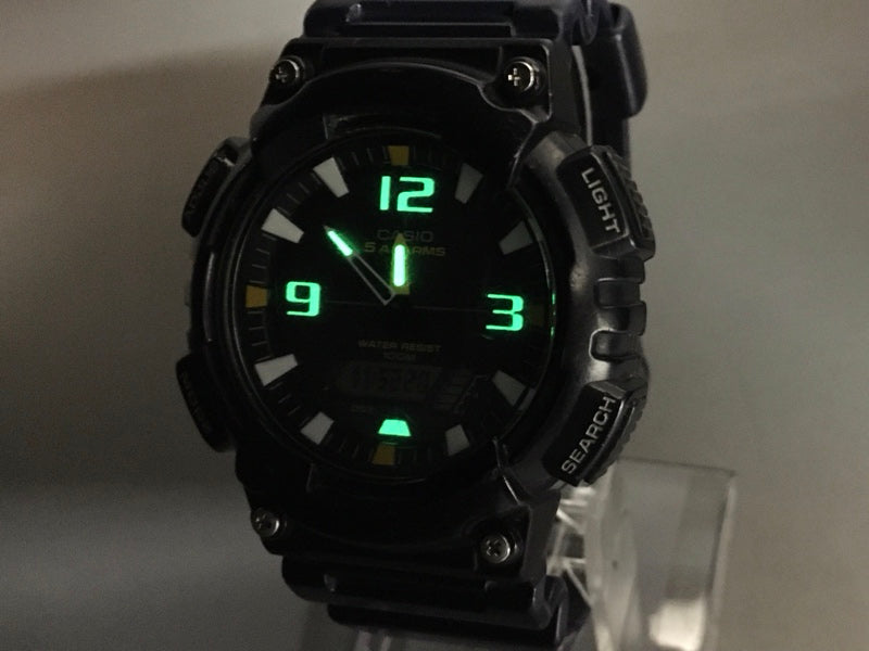 CASIO AQ-S810W Black Quartz 45mm Men's Watch