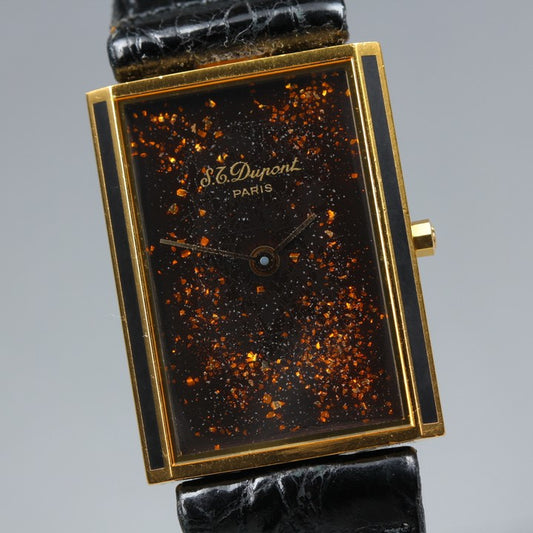 ST Dupont Black Quartz 24mm Men's Watch