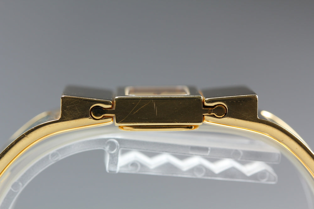 Near MINT HERMES Loquet L01.201 Gold Quartz 19mm Ladies Watch