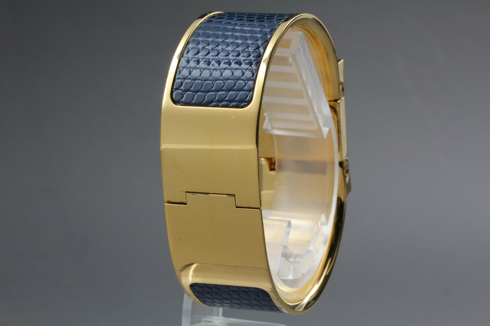 Near MINT HERMES Loquet L01.201 Gold Quartz 19mm Ladies Watch