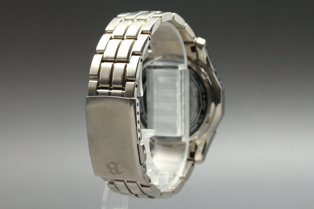 Near MINT SEIKO Brightz BRIGHTZ 7B22-0AC0 Black Solar 28mm Men's Watch