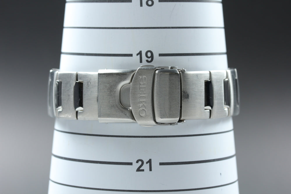 Near MINT SEIKO 7T34-0AA0 White Quartz 39mm Men's Watch