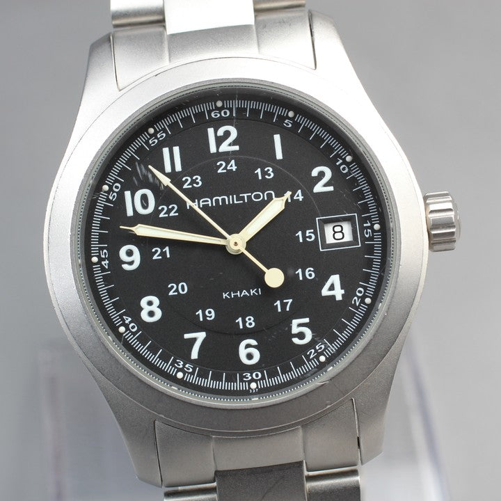HAMILTON Khaki H684810 Black Quartz 37mm Men's Watch
