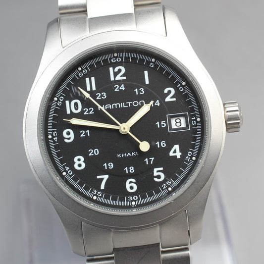 HAMILTON Khaki H684810 Black Quartz 37mm Men's Watch