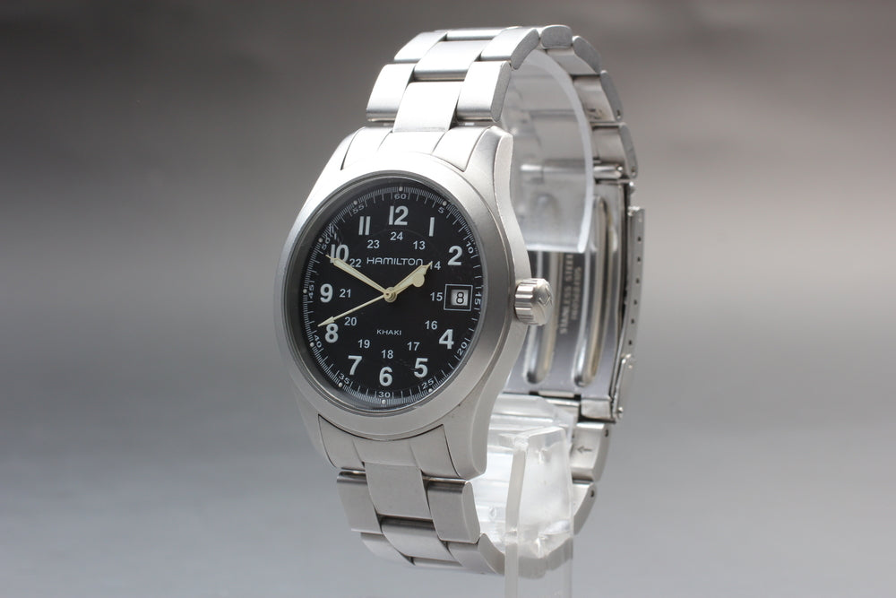 HAMILTON Khaki H684810 Black Quartz 37mm Men's Watch
