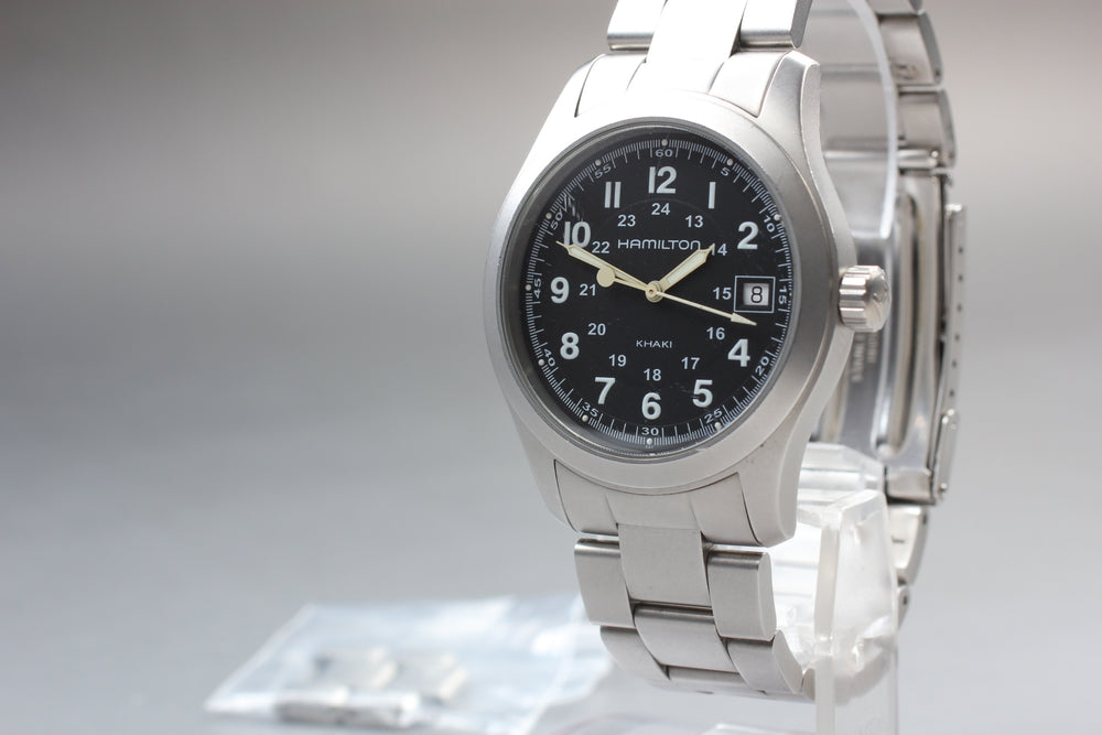 HAMILTON Khaki H684810 Black Quartz 37mm Men's Watch