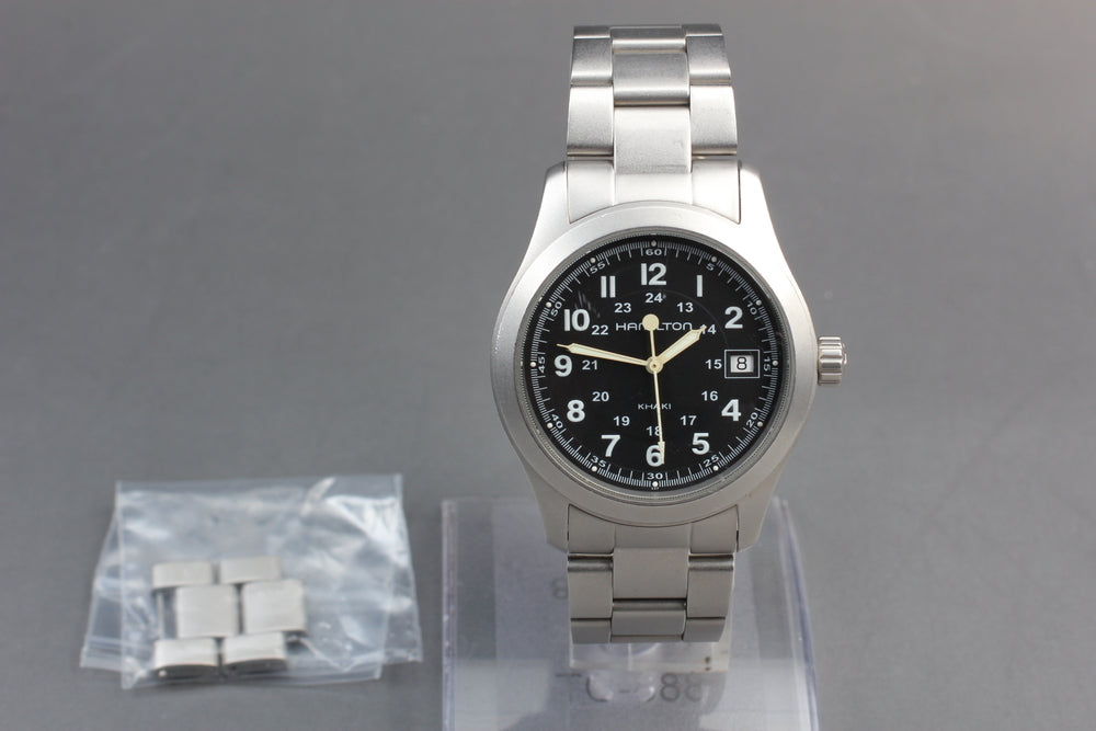 HAMILTON Khaki H684810 Black Quartz 37mm Men's Watch