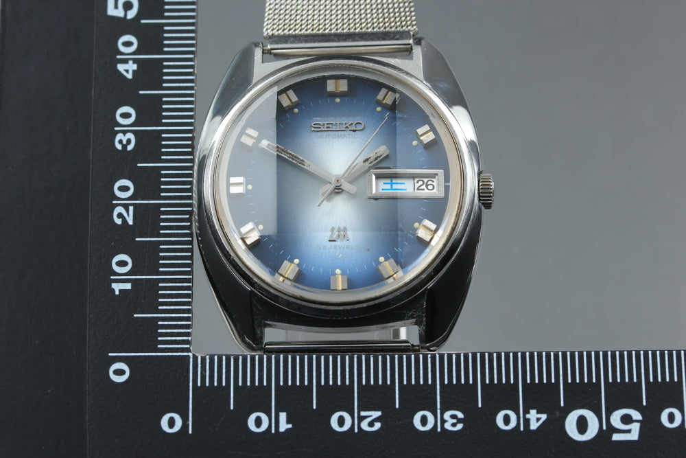 Near MINT SEIKO Lord Matic 5606-7230 Blue Auto 35mm Men's Watch 1972