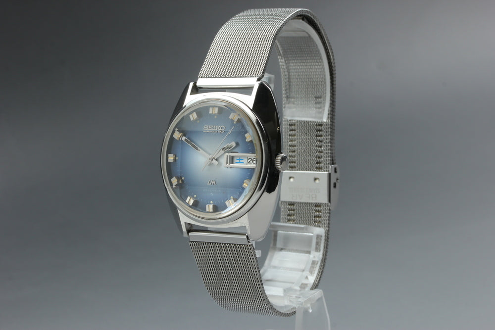 Near MINT SEIKO Lord Matic 5606-7230 Blue Auto 35mm Men's Watch 1972