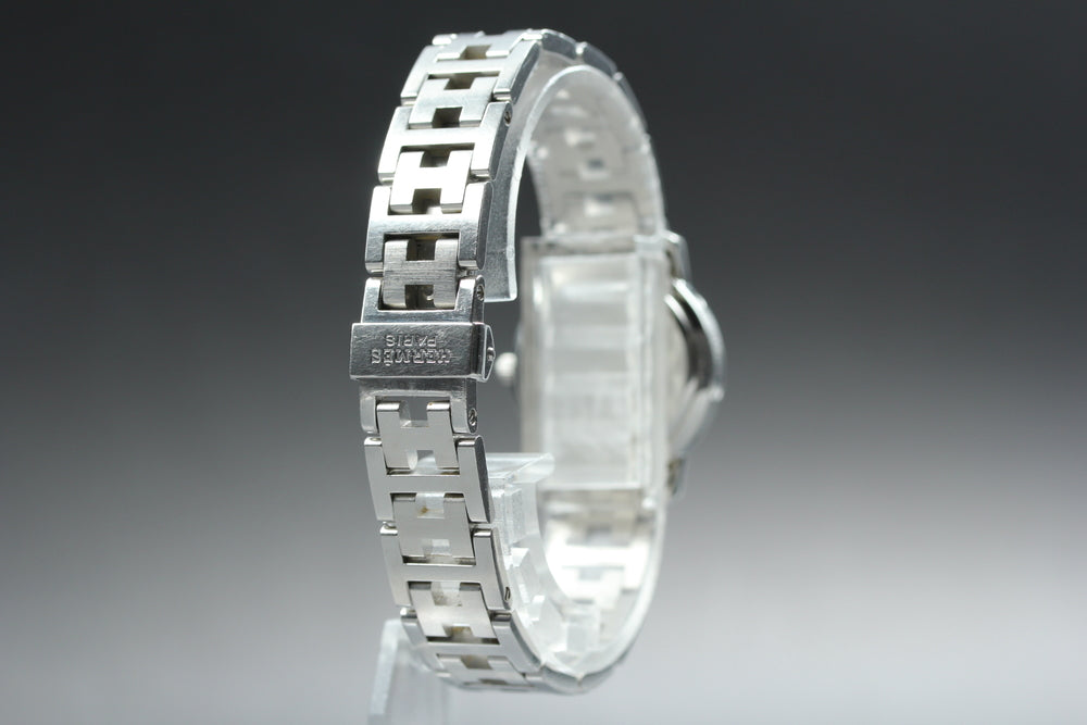 Near MINT HERMES Clipper CL4.210 Pink Quartz 23.7mm Ladies Watch
