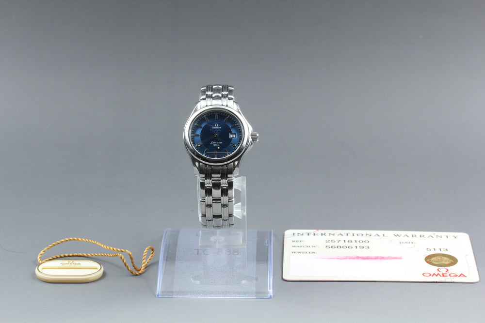OMEGA Seamaster 2571.81 Cal.1424 Blue Quartz 28mm Ladies Watch