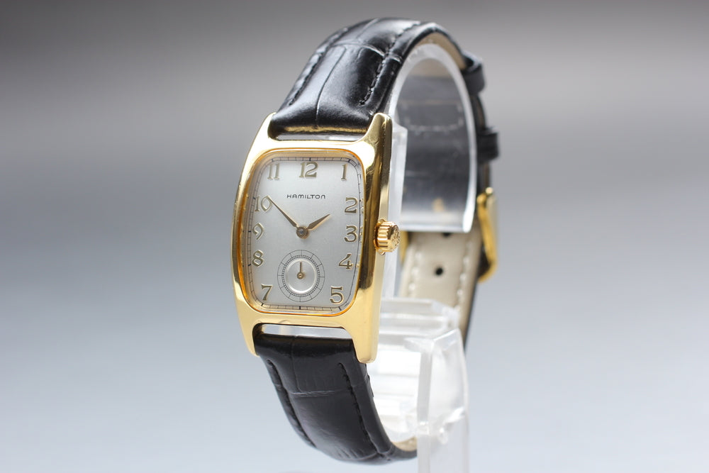 Near MINT HAMILTON Bolton 6264 Silver Quartz 23.2mm Ladies Watch