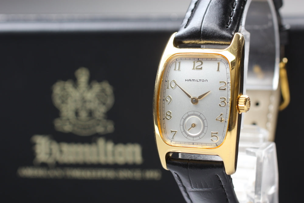 Near MINT HAMILTON Bolton 6264 Silver Quartz 23.2mm Ladies Watch