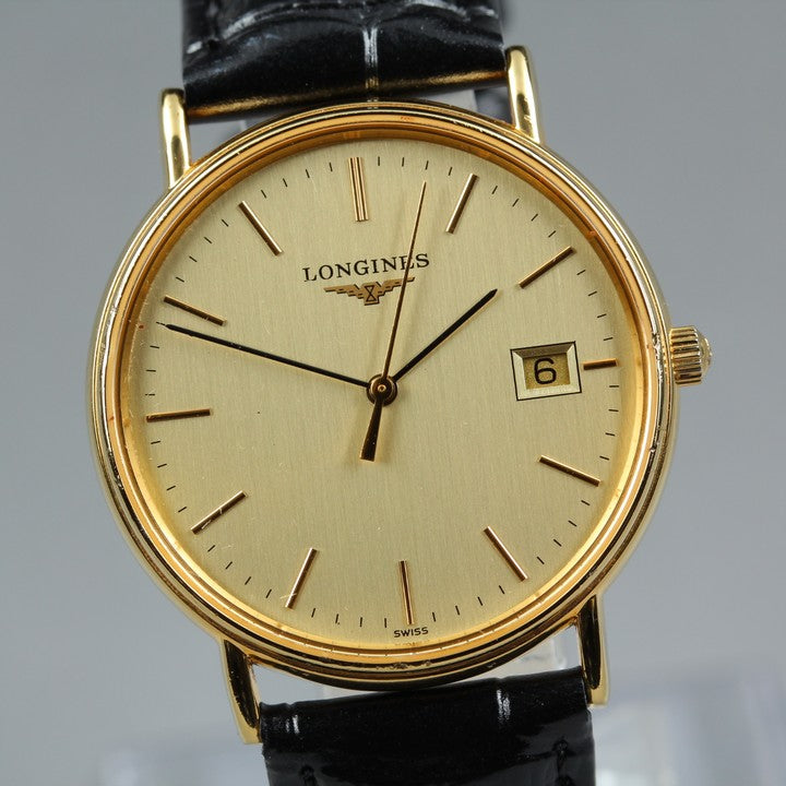 LONGINES Grand Classic L4.720.2 Gold Quartz 32.3mm Men's Watch