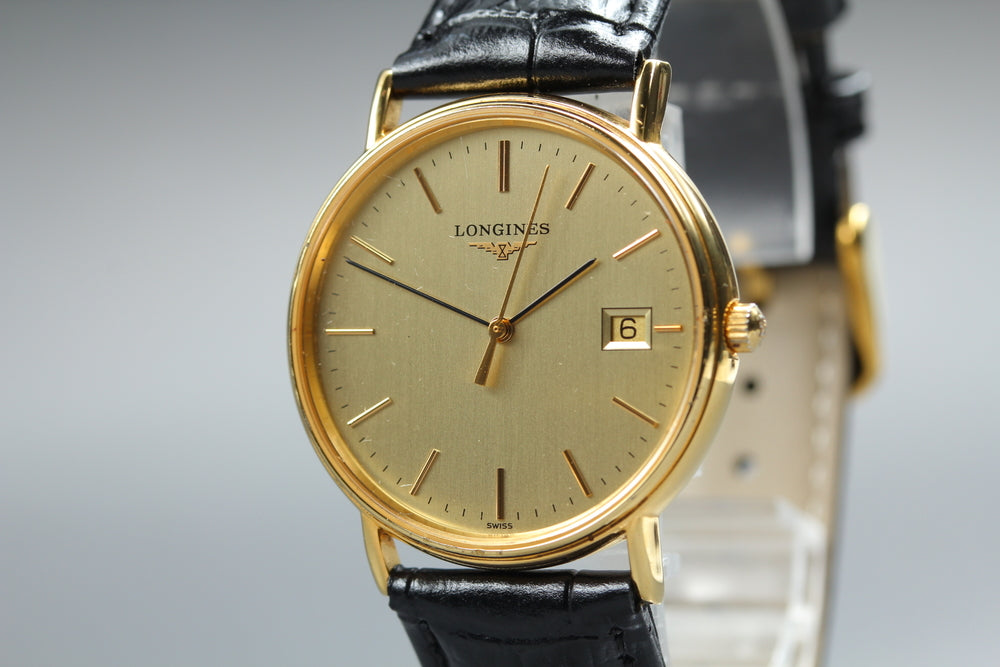 LONGINES Grand Classic L4.720.2 Gold Quartz 32.3mm Men's Watch